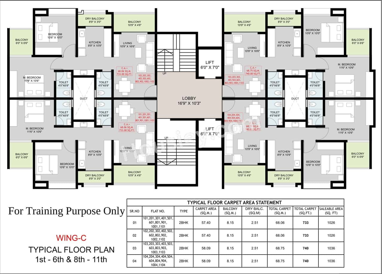 Np Meridian Square Floor plan 6