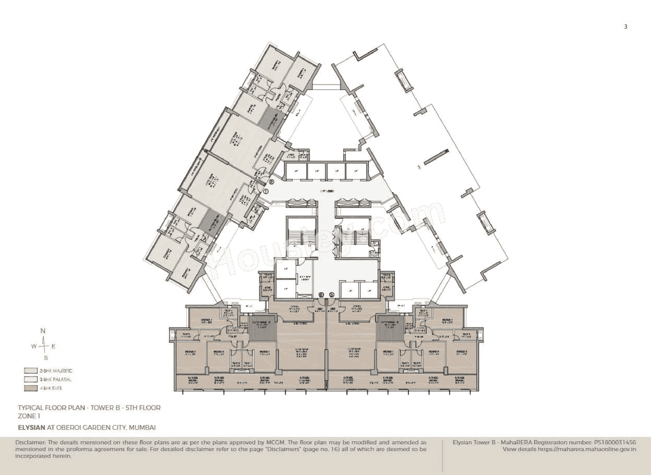 Oberoi Garden City - Elysian Floor plan 1