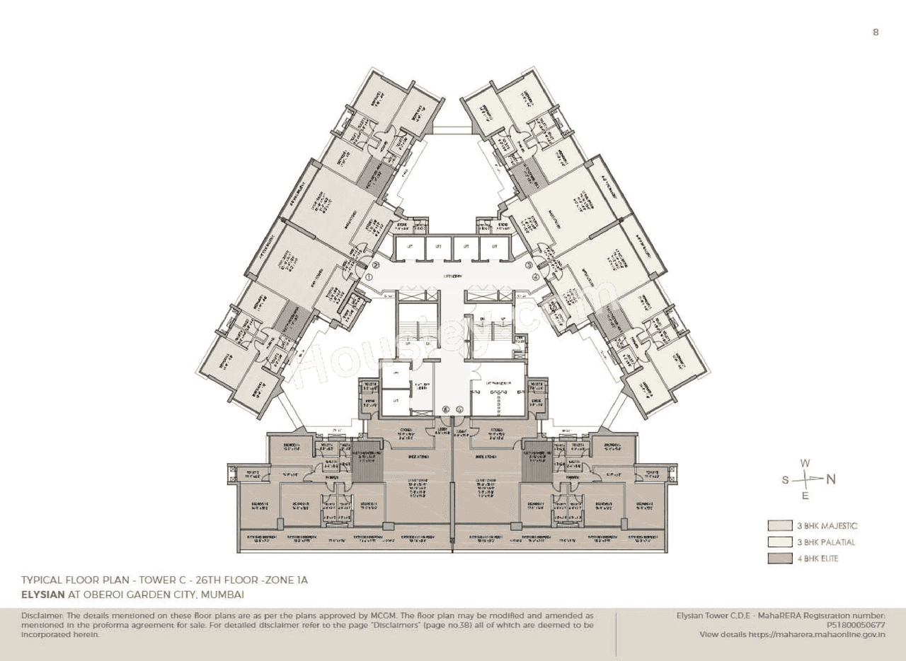 Oberoi Garden City - Elysian Floor plan 6