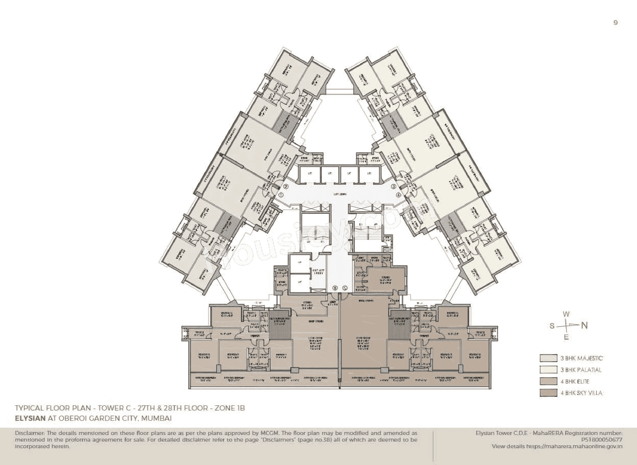 Oberoi Garden City - Elysian Floor plan 8