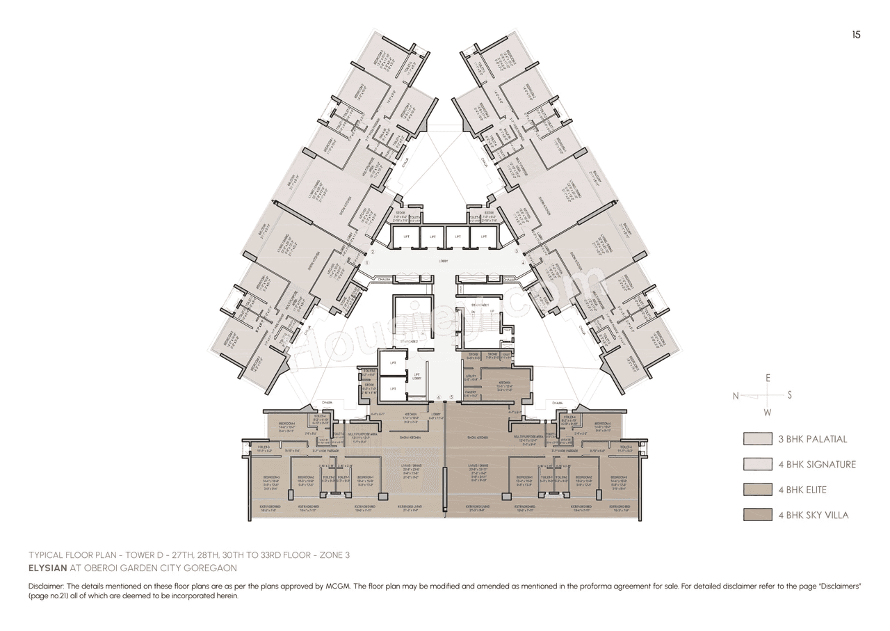 Oberoi Garden City - Elysian Floor plan 13