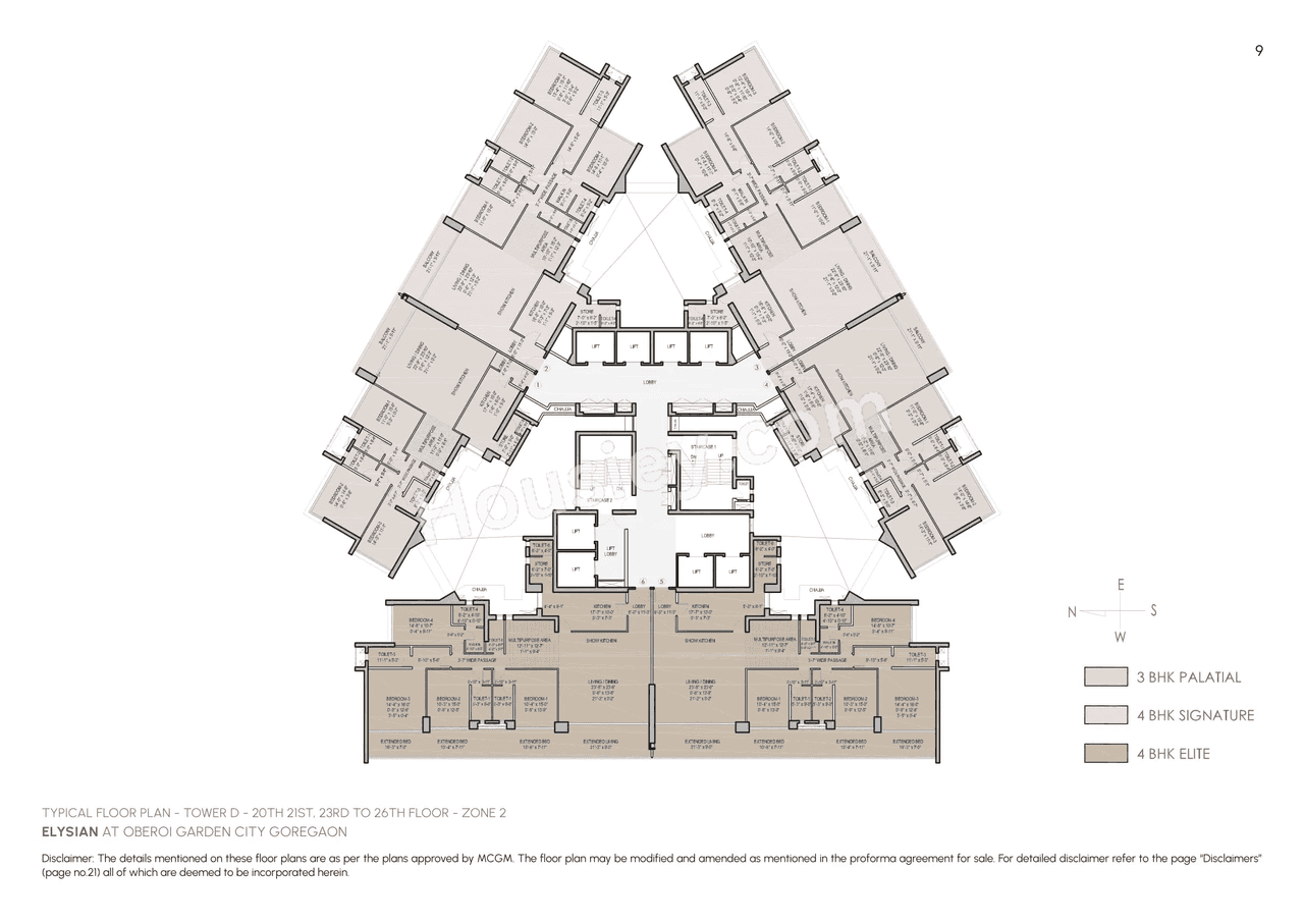 Oberoi Garden City - Elysian Floor plan 14
