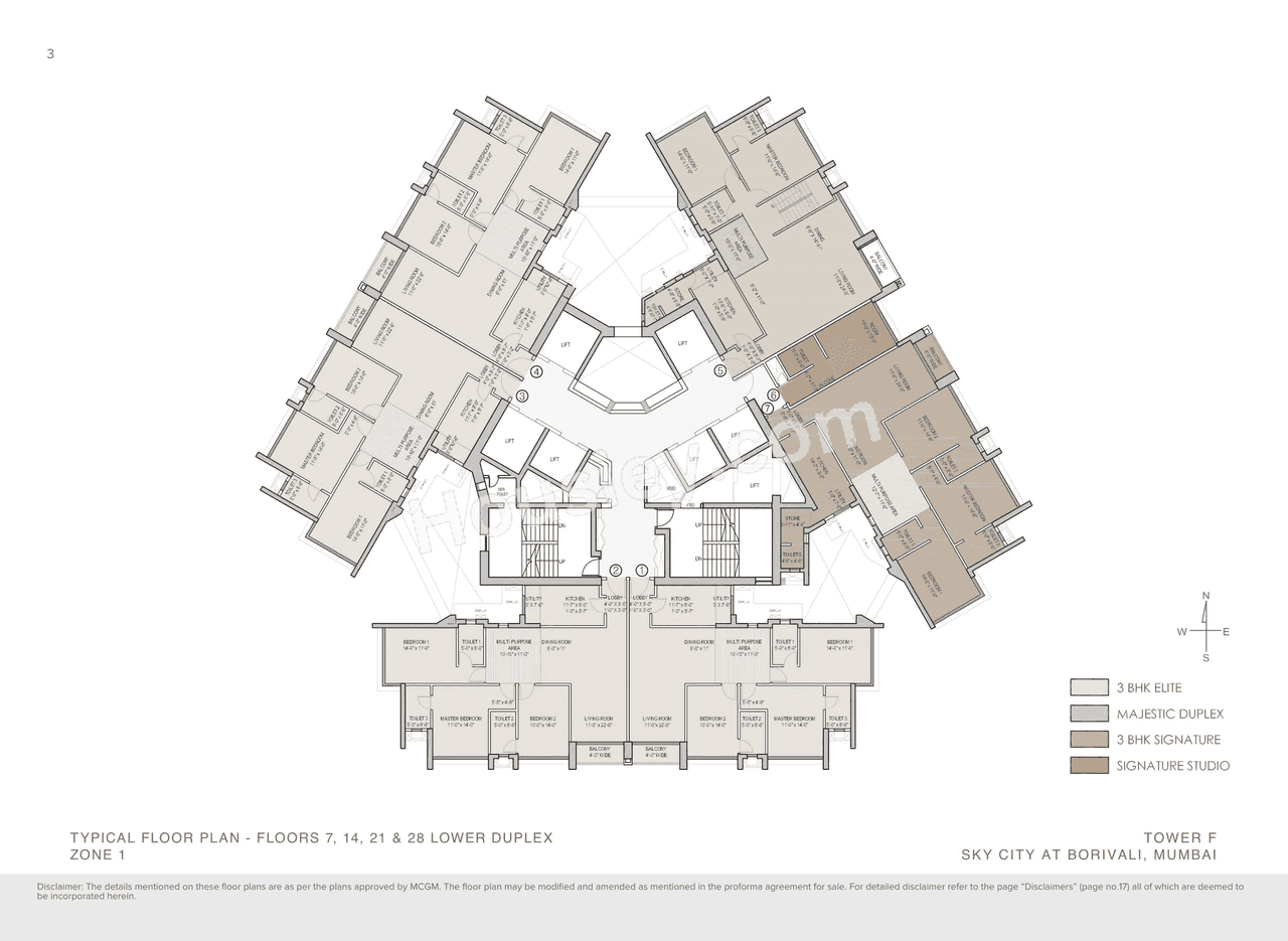 Oberoi Sky City Floor plan 13