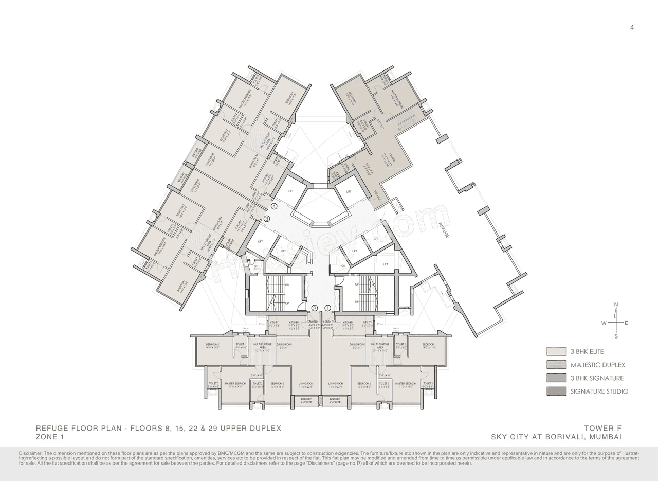 Oberoi Sky City Floor plan 14