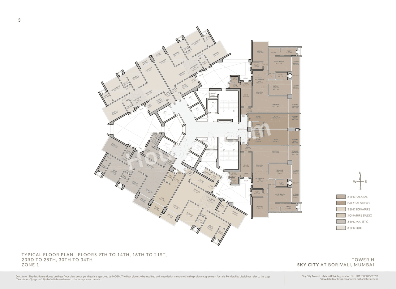Oberoi Sky City Floor plan 15