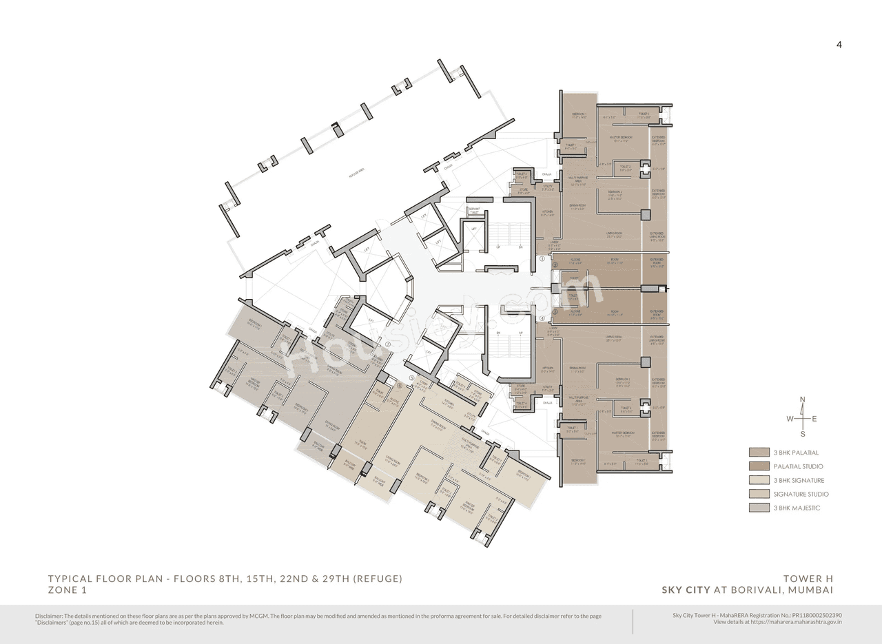Oberoi Sky City Floor plan 16