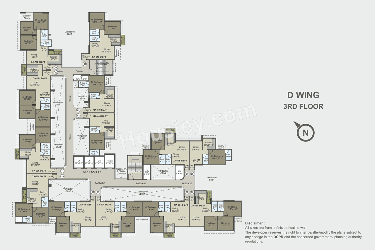 Olive Sector Green Floor plan 1
