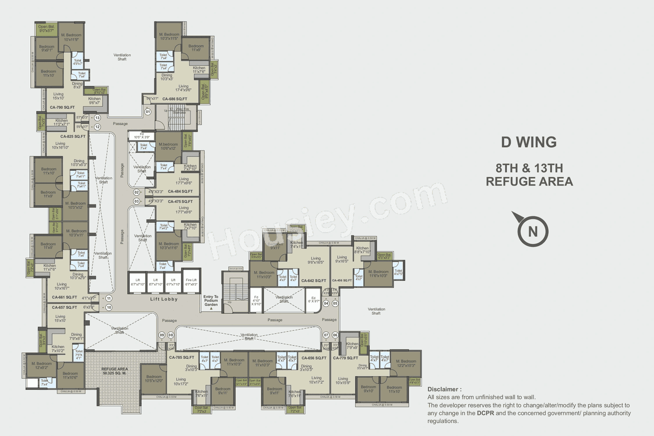 Olive Sector Green Floor plan 3