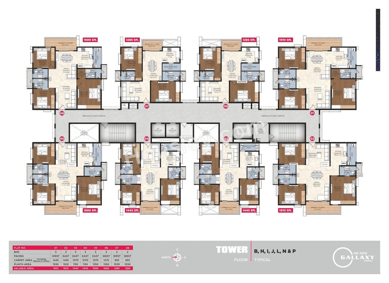 Om Sree Gallaxy Floor plan 3