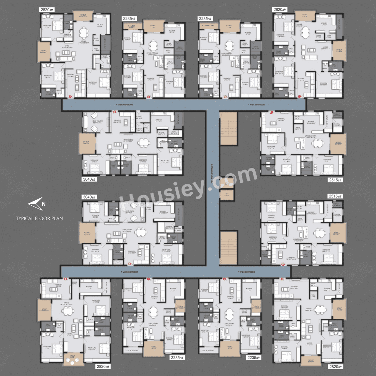Om Sree Grand Floor Plan