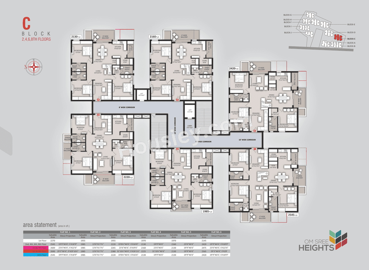 Om Sree Heights Floor plan 3