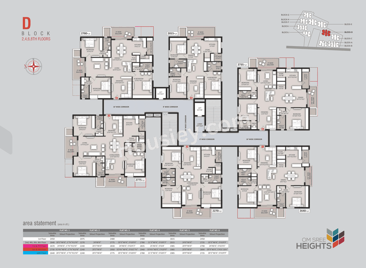 Om Sree Heights Floor plan 4