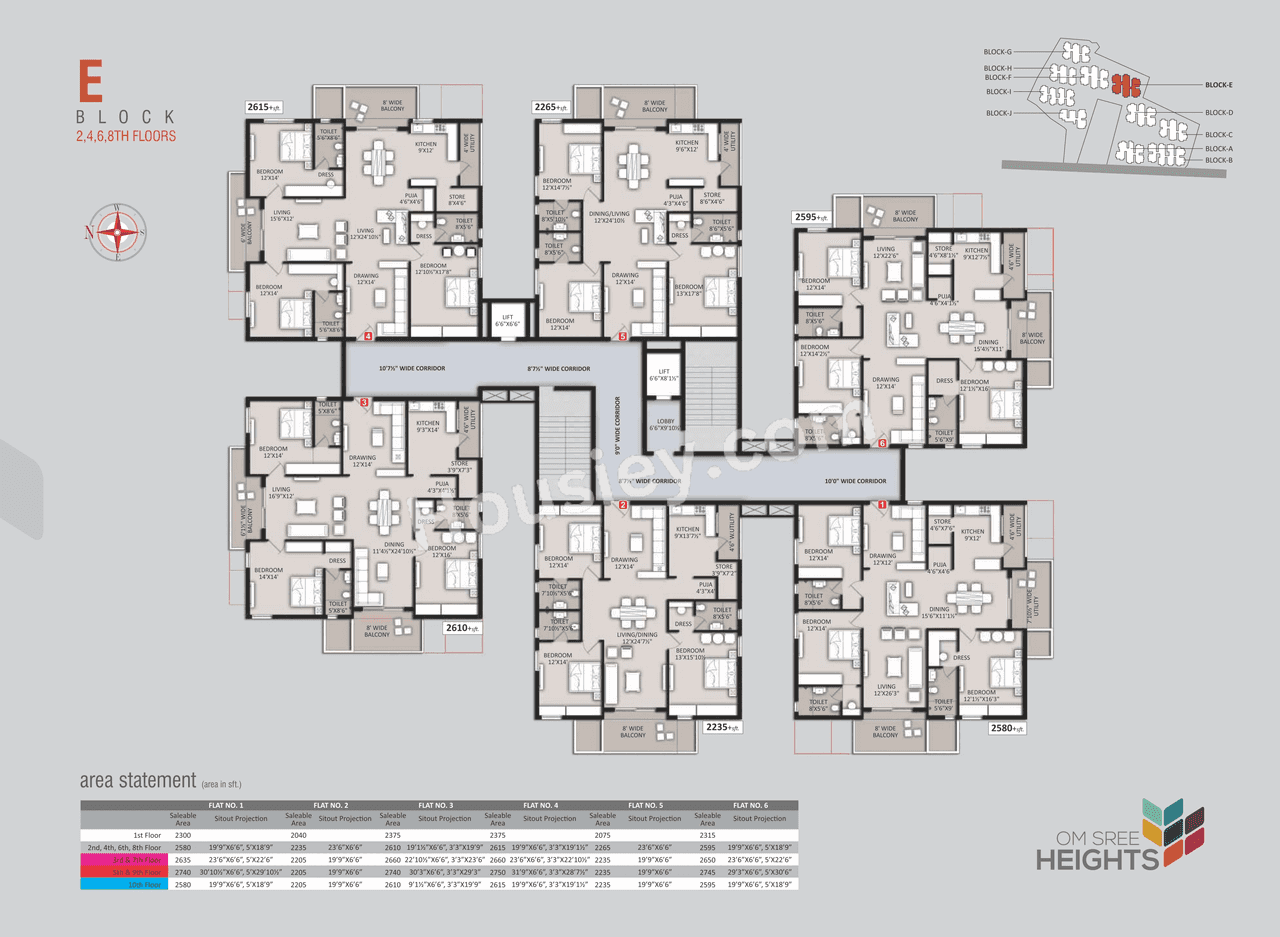 Om Sree Heights Floor plan 5