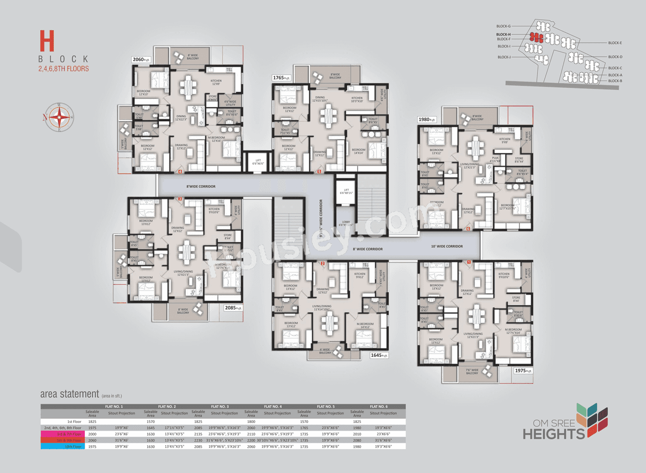 Om Sree Heights Floor plan 8