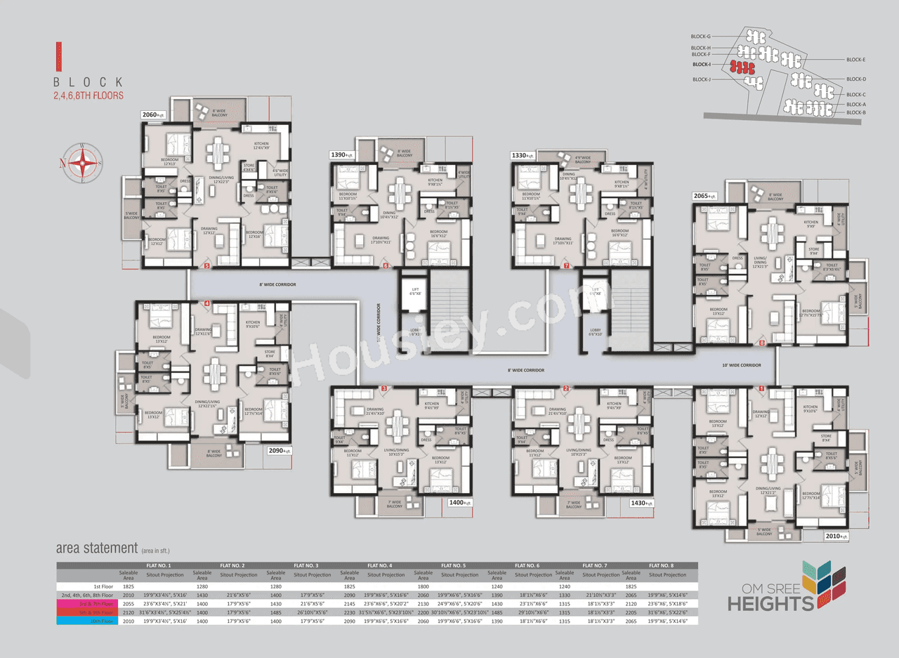 Om Sree Heights Floor plan 9