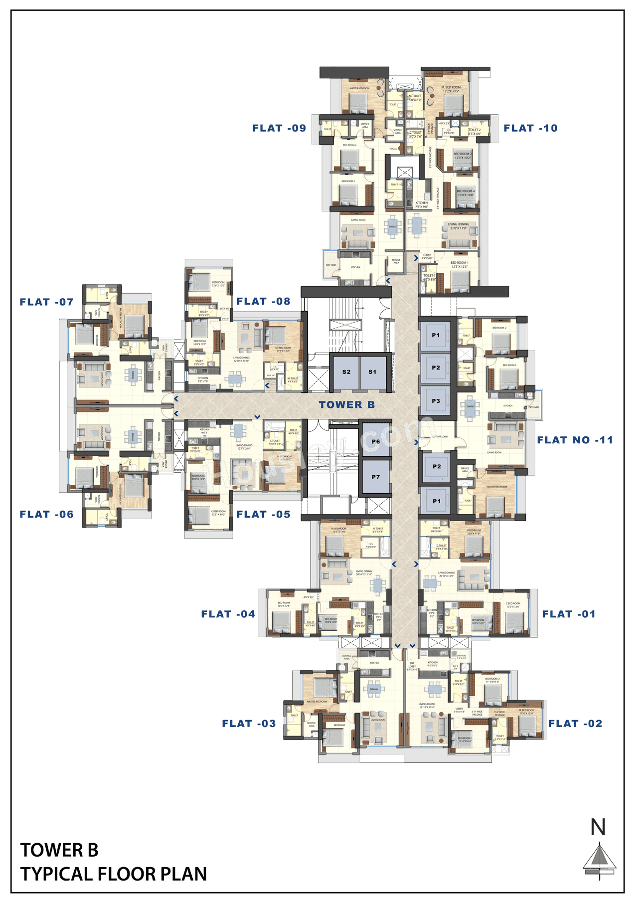 Omkar Alta Monte Floor plan 3