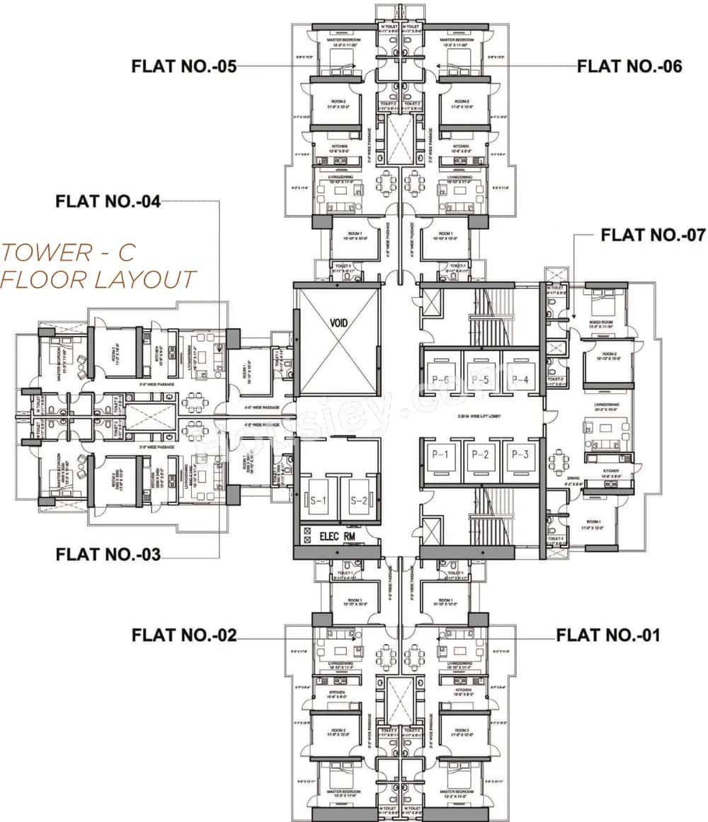Omkar Alta Monte Floor plan 4