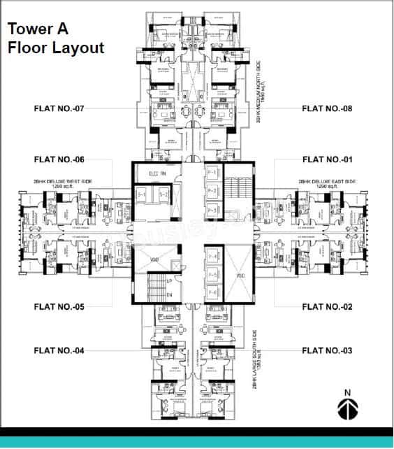 Omkar Alta Monte Floor plan 3