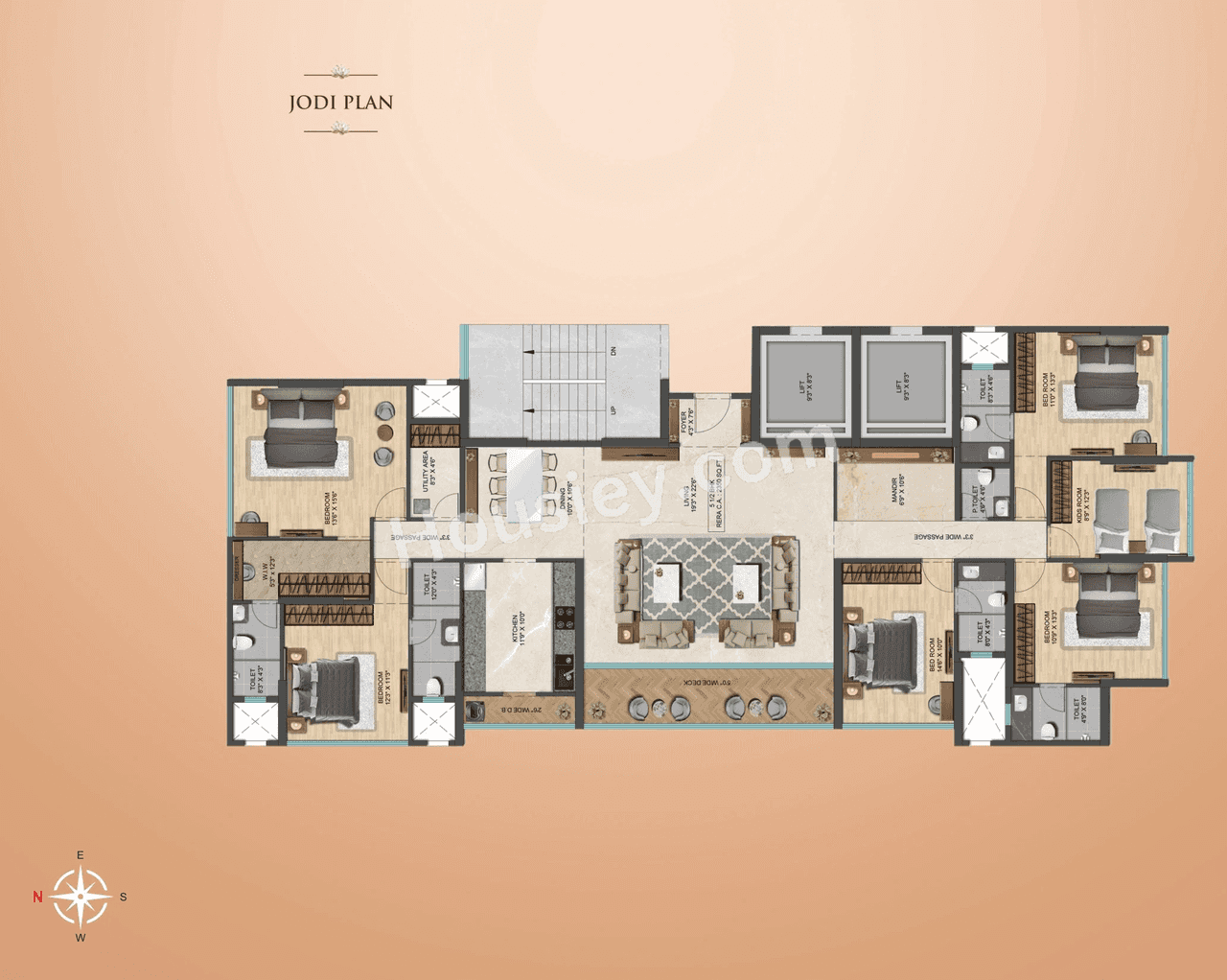 Oscar Om Girnar Floor plan 1
