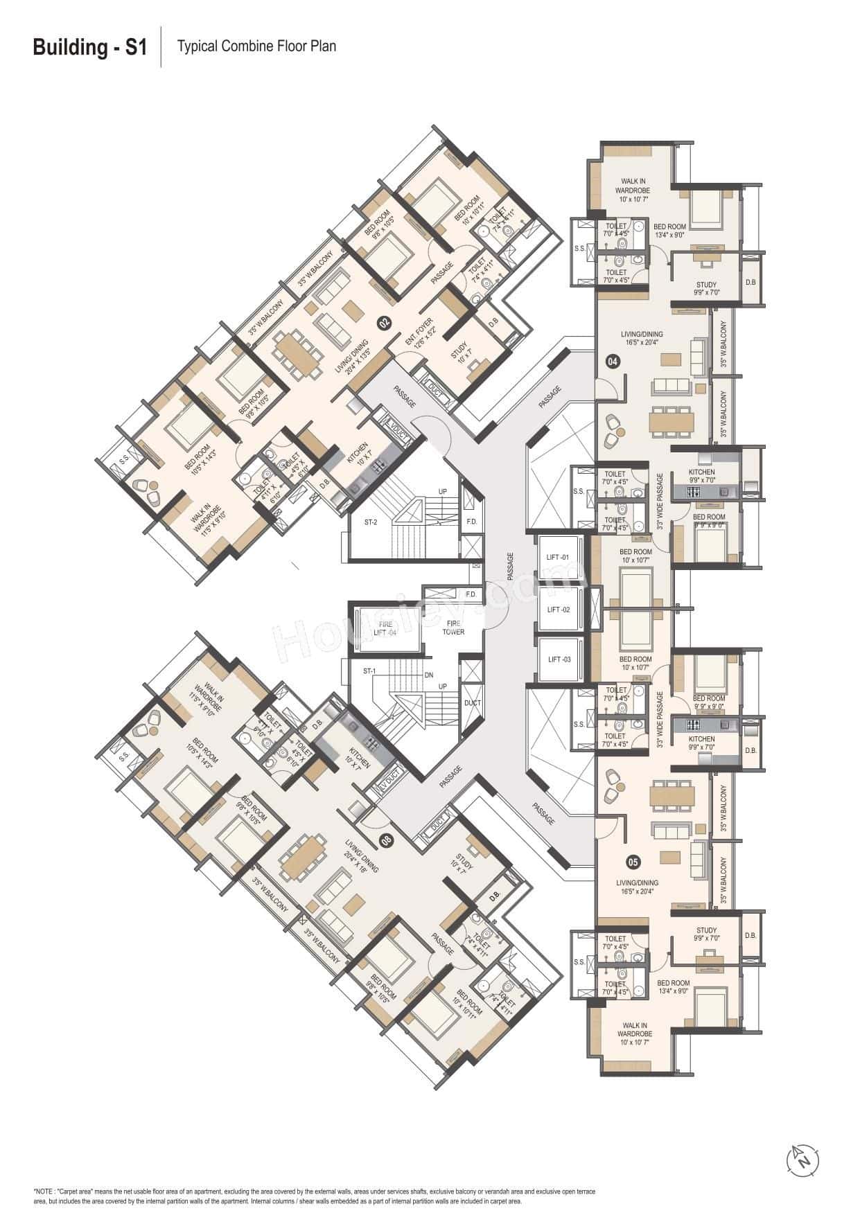 Paranjape Lighthouse in the City Floor plan 2