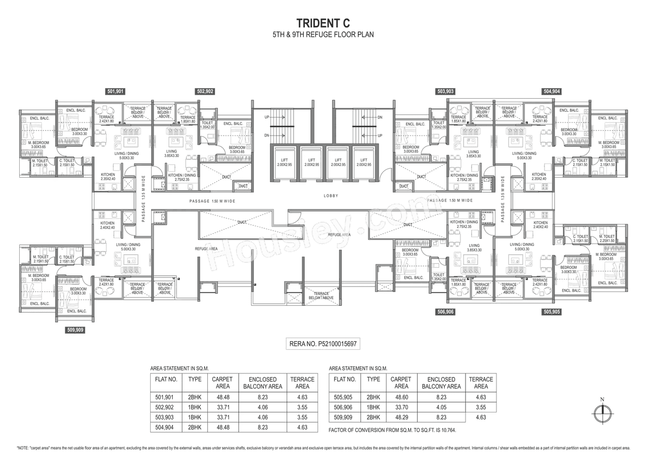 Paranjape Trident Towers Floor plan 15