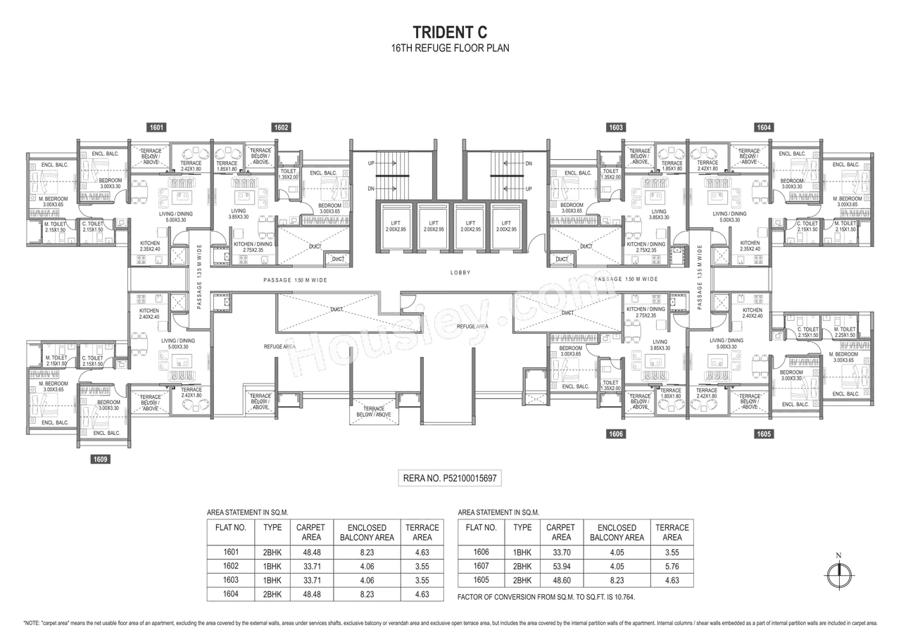 Paranjape Trident Towers Floor plan 16