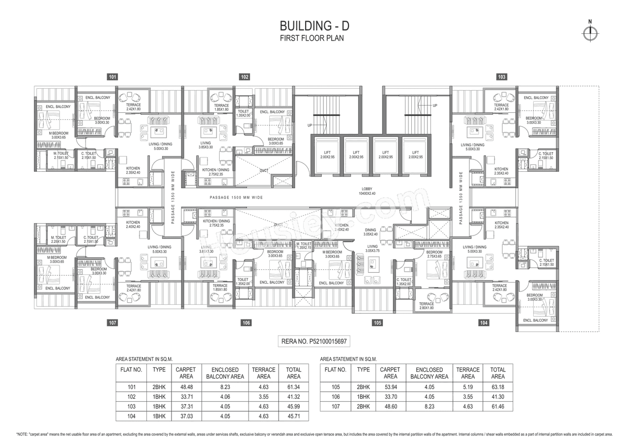 Paranjape Trident Towers Floor plan 17