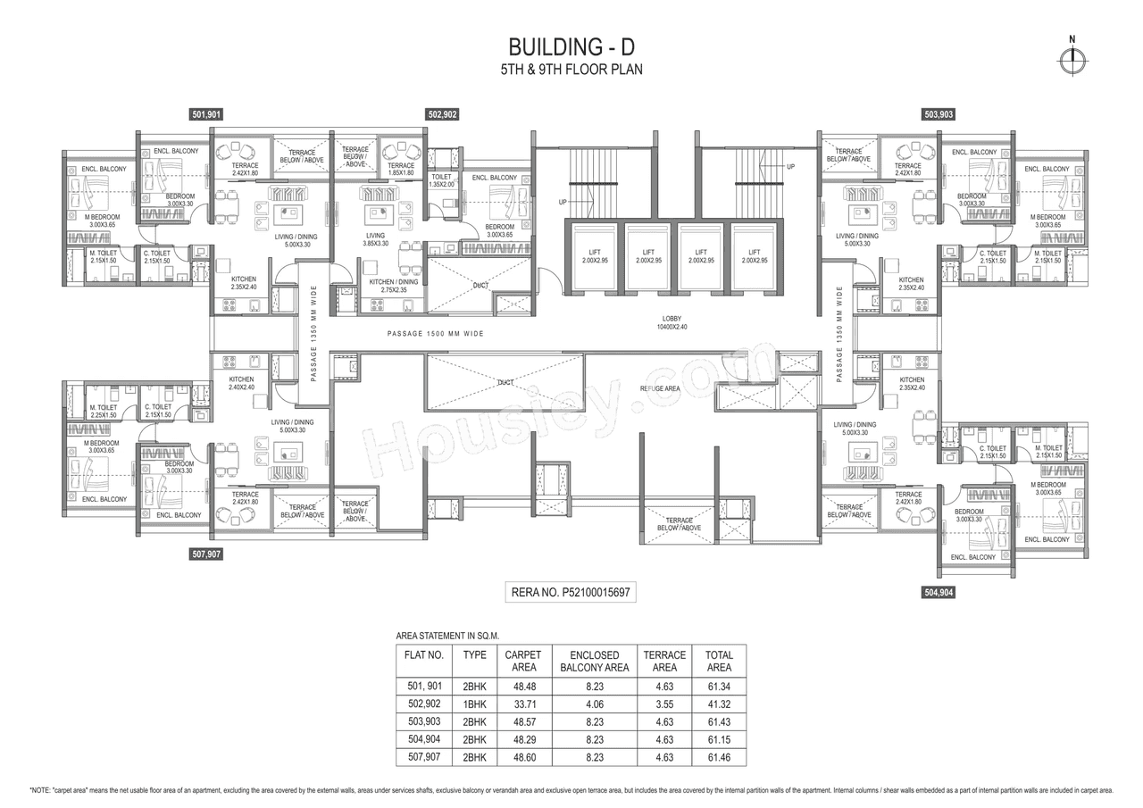 Paranjape Trident Towers Floor plan 18