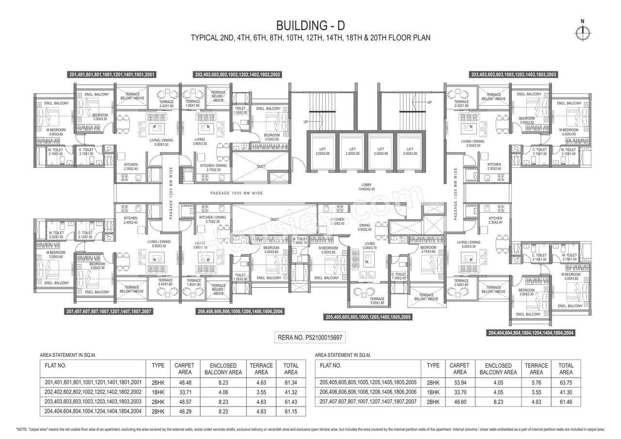 Paranjape Trident Towers Floor plan 19