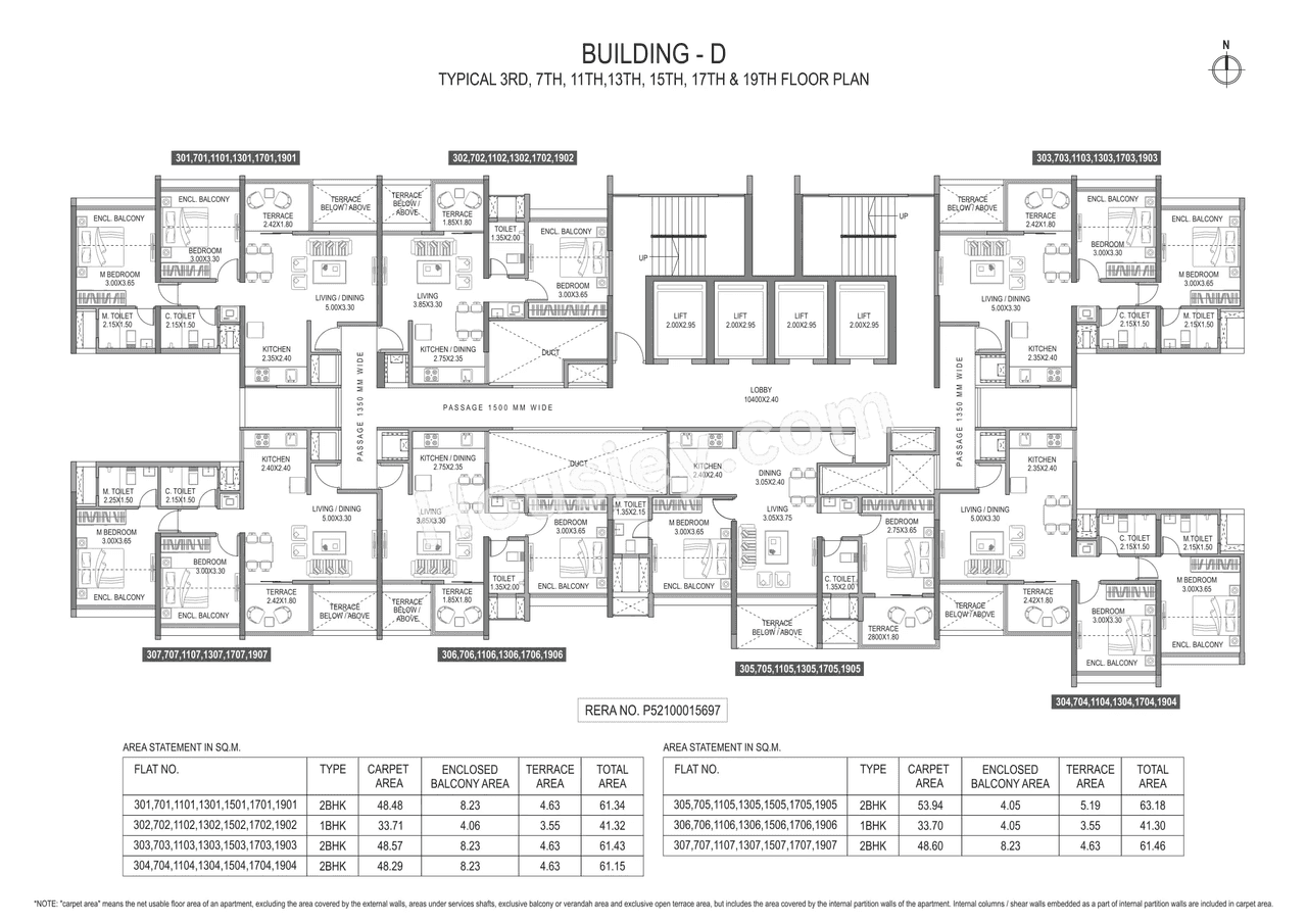 Paranjape Trident Towers Floor plan 20