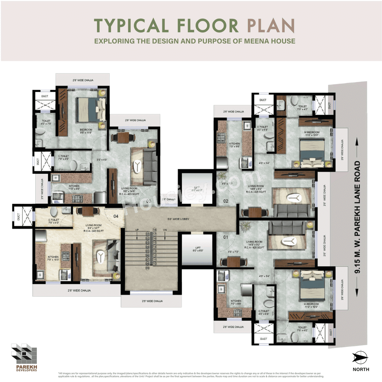 Parekh Meena House Floor Plan