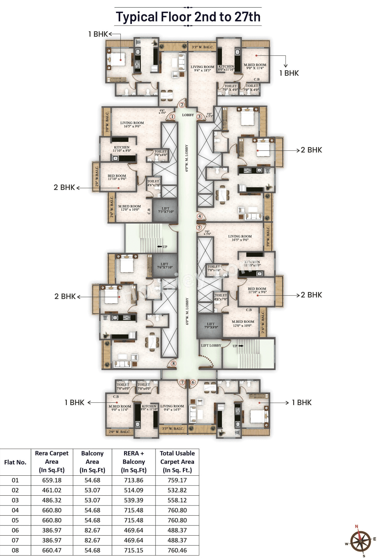Parijas Horizon Floor plan 2