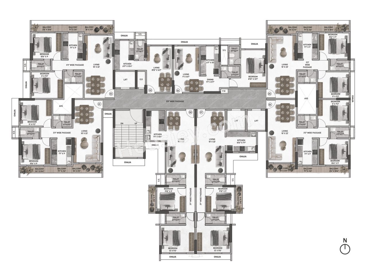 Parsn Shiv Vaibhav Floor Plan
