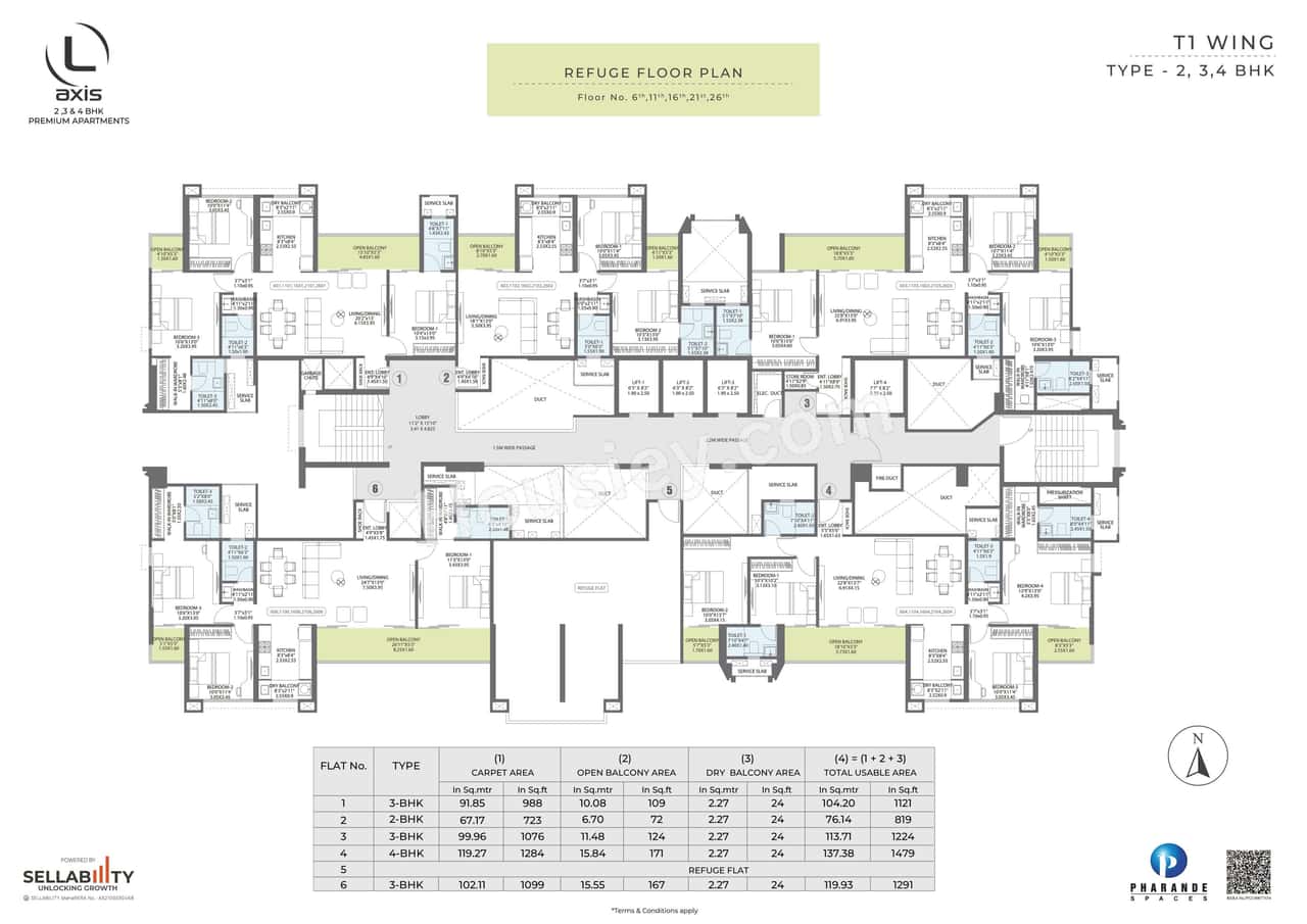 Pharande L Axis Floor plan 1