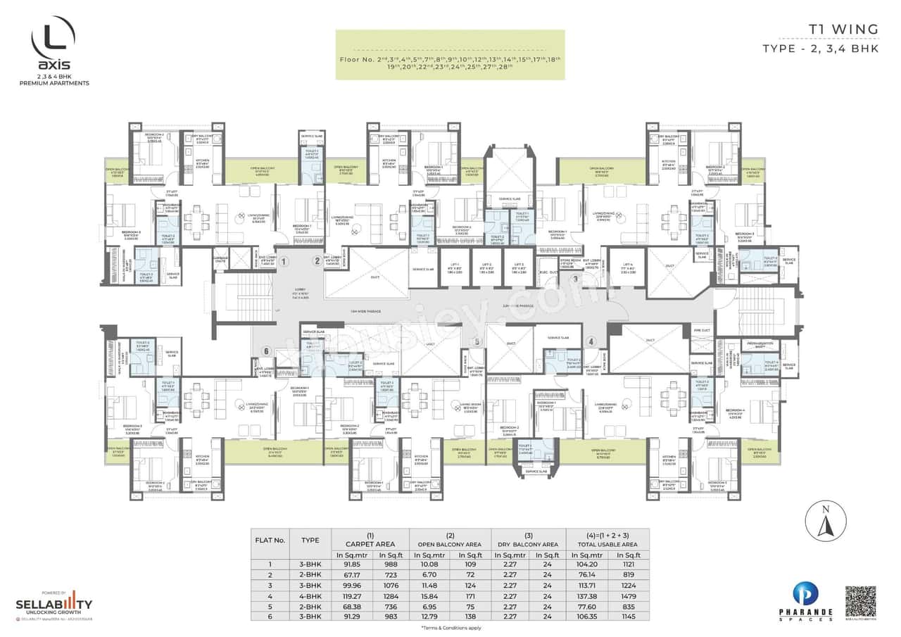 Pharande L Axis Floor plan 2