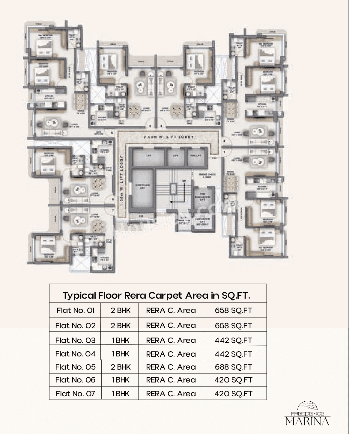 Presidence Marina Floor plan 6