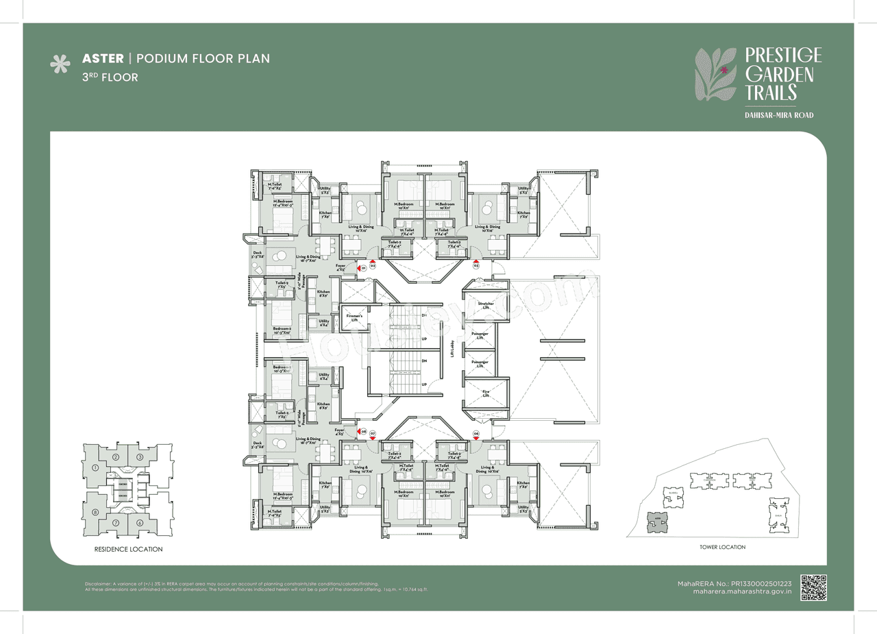 Prestige City Mira Road Launch Floor plan 1