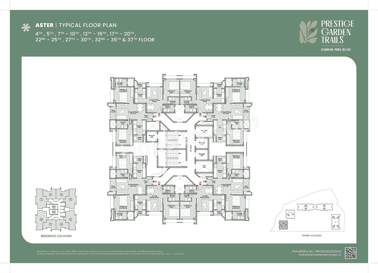 Prestige City Mira Road Launch Floor plan 2