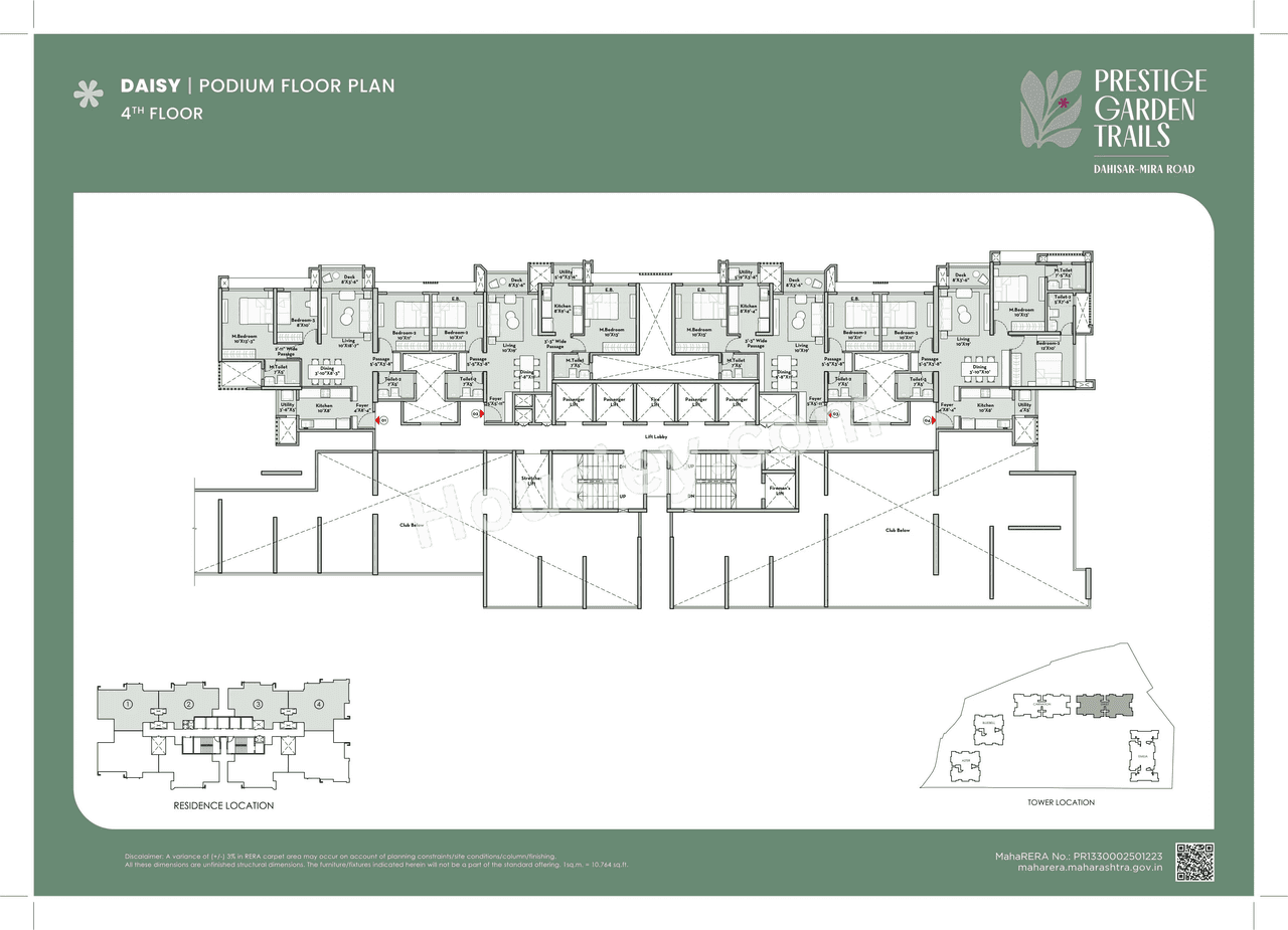 Prestige City Mira Road Launch Floor plan 7