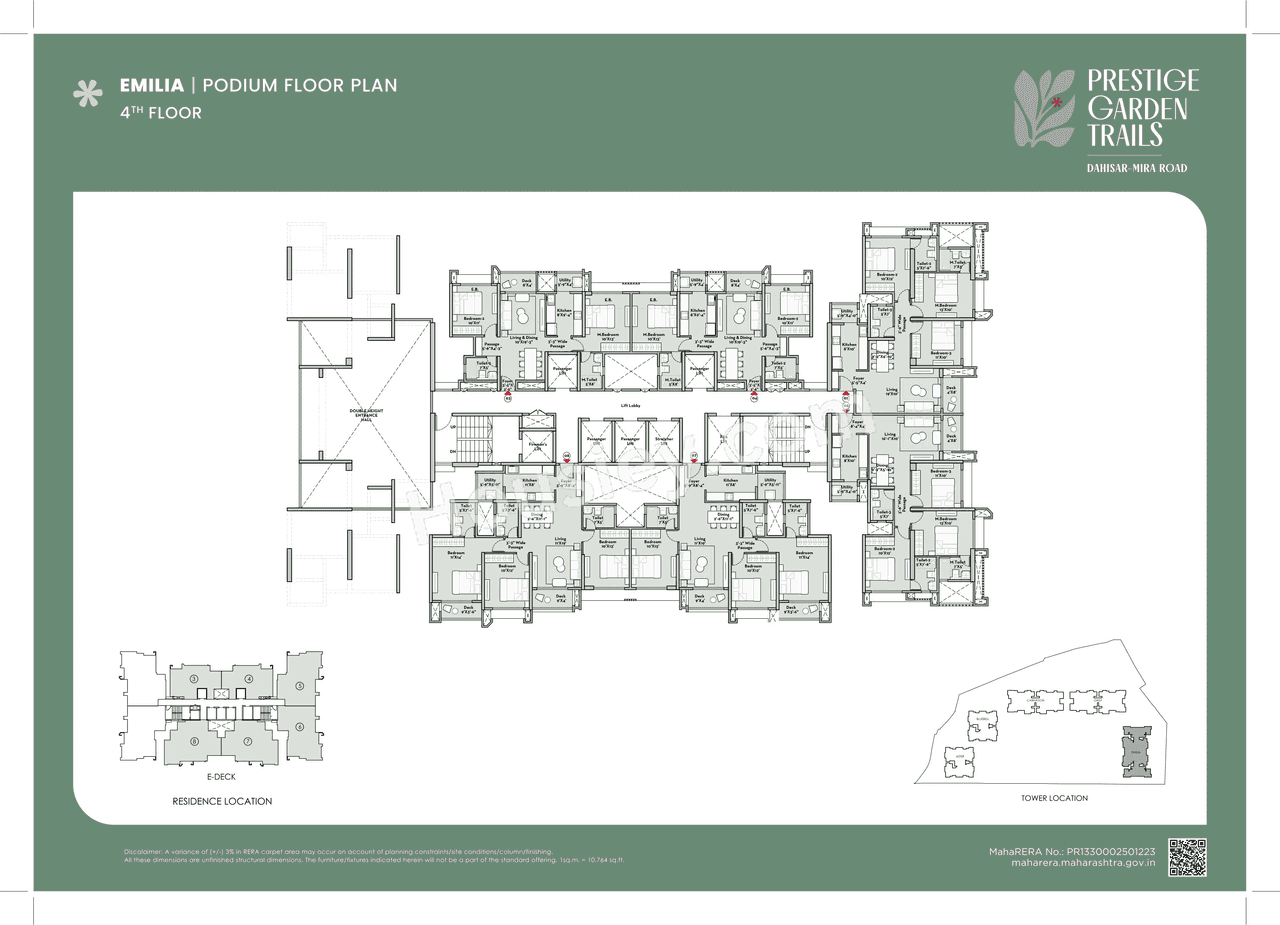 Prestige City Mira Road Launch Floor plan 9