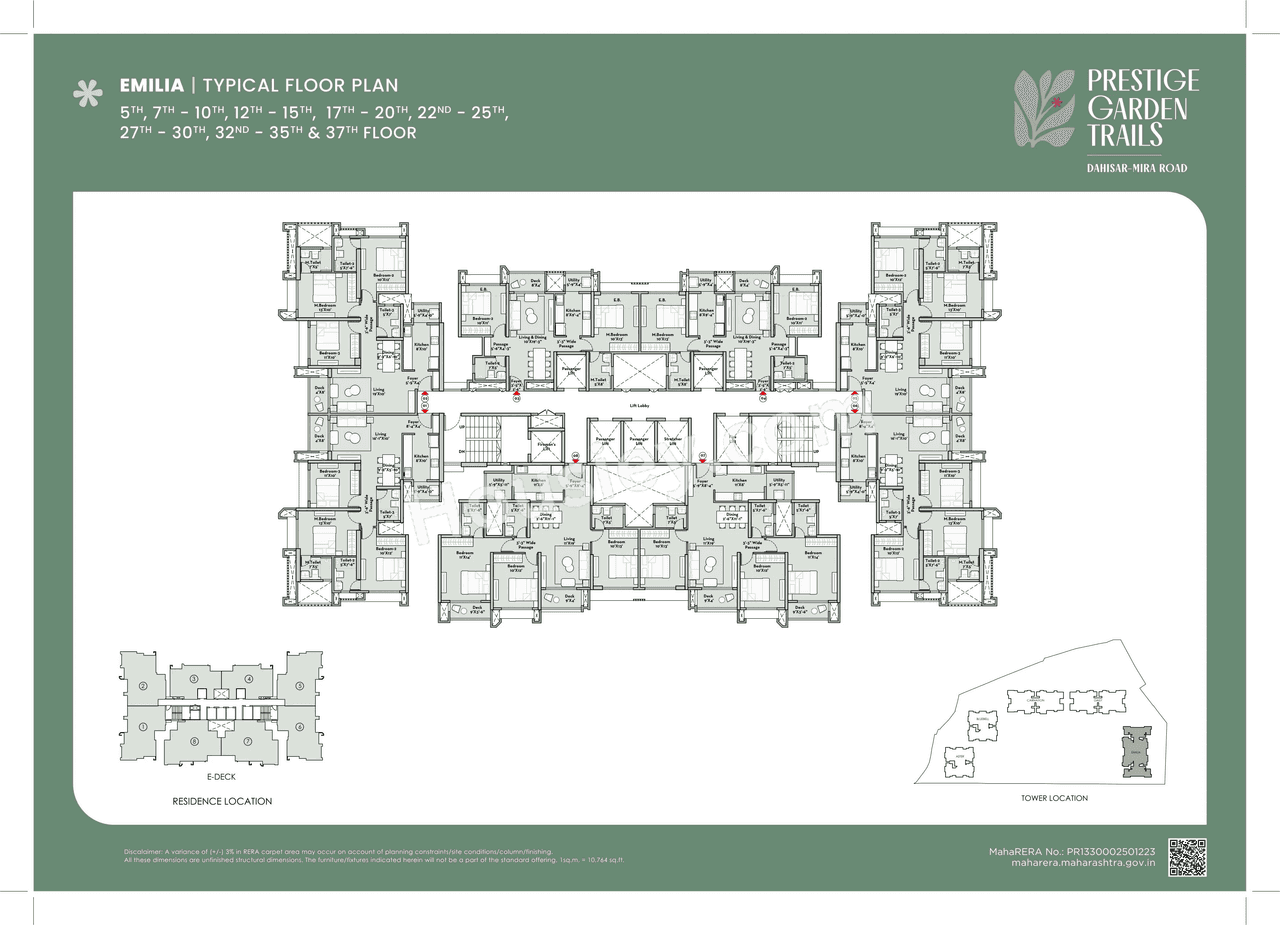 Prestige City Mira Road Launch Floor plan 10