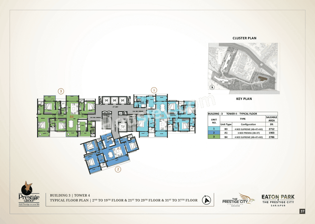 Prestige Eaton Park Floor plan 4