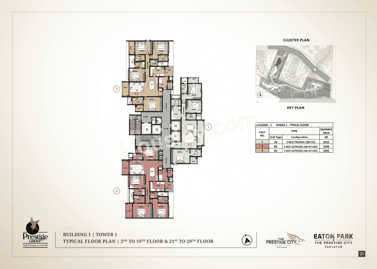 Prestige Ethan Floor plan 1