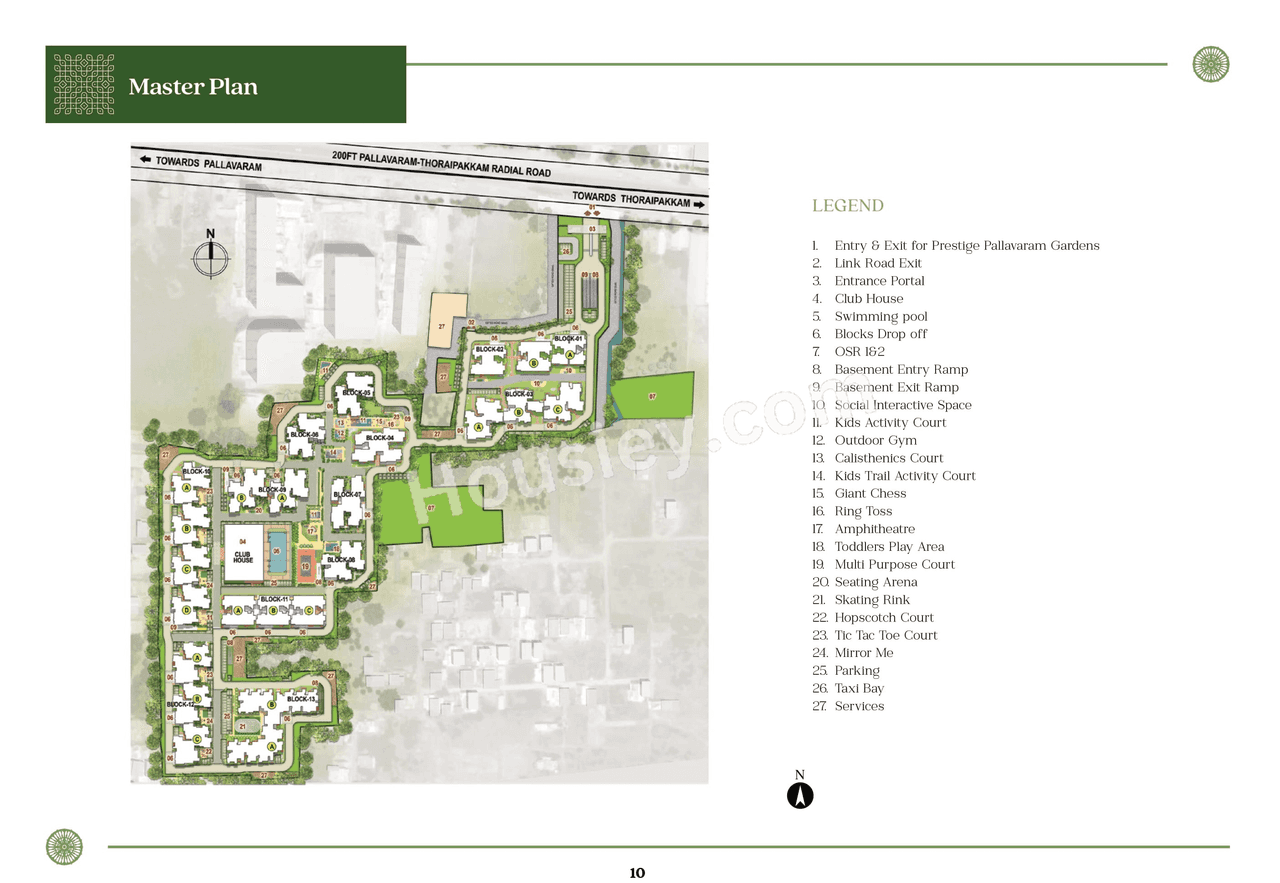 Prestige Pallavaram Gardens Floor plan 1