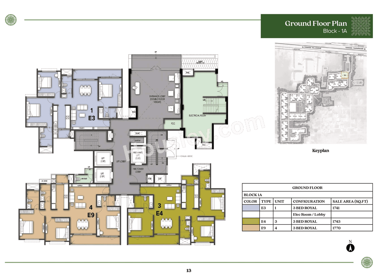 Prestige Pallavaram Gardens Floor plan 1