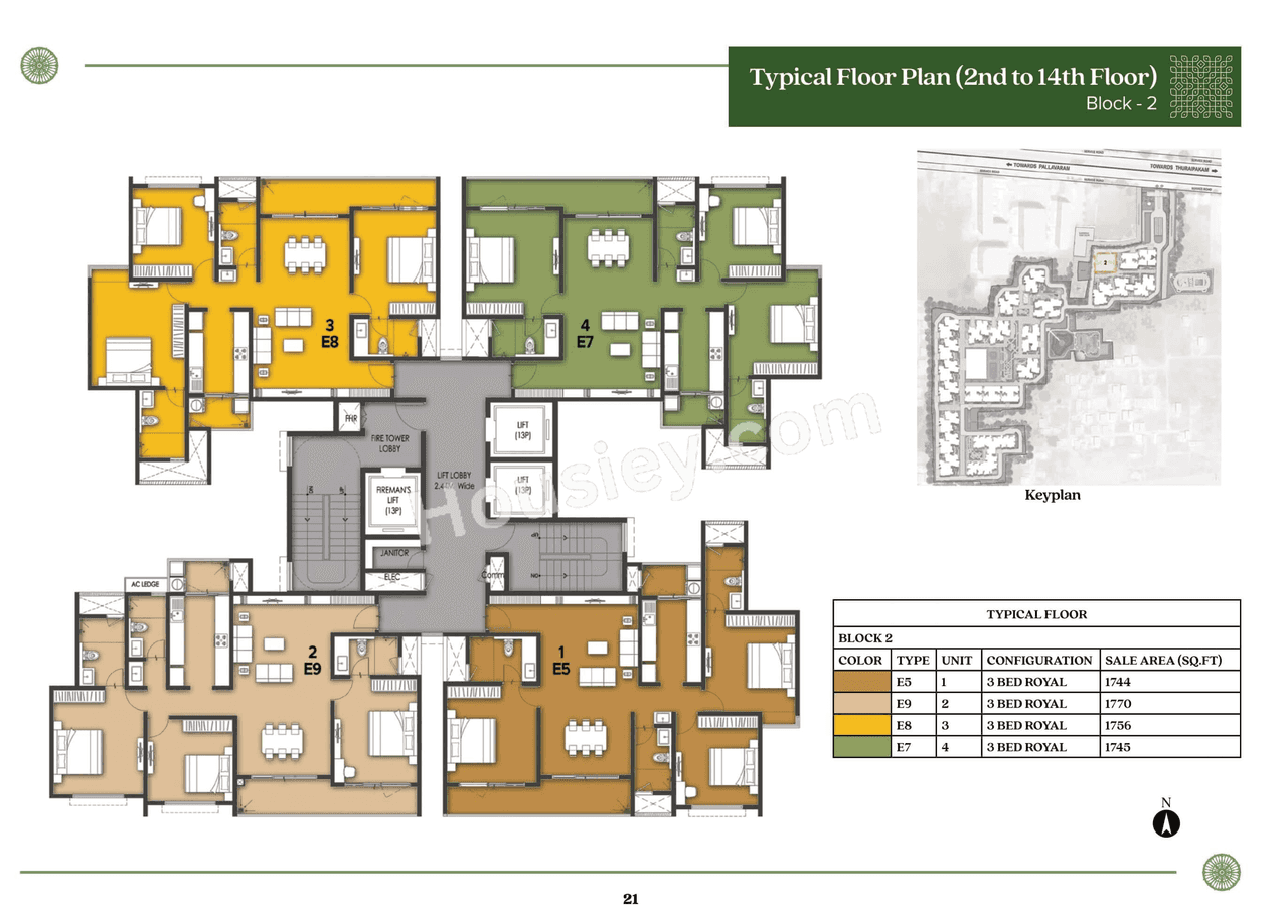 Prestige Pallavaram Gardens Floor plan 3