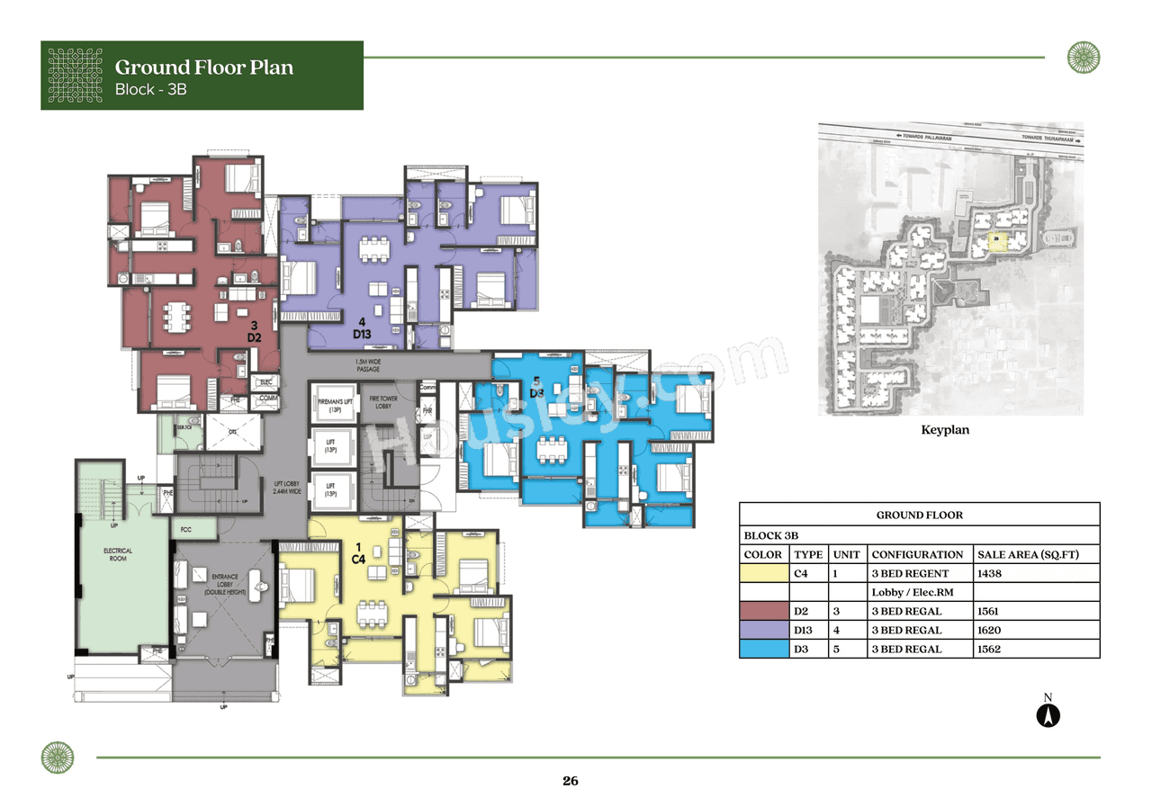 Prestige Pallavaram Gardens Floor plan 5