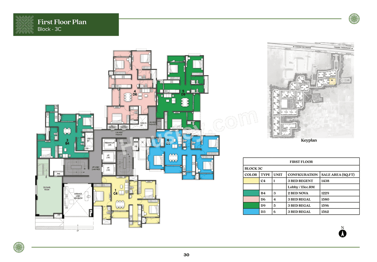 Prestige Pallavaram Gardens Floor plan 6