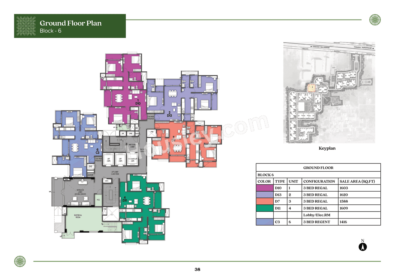 Prestige Pallavaram Gardens Floor plan 9