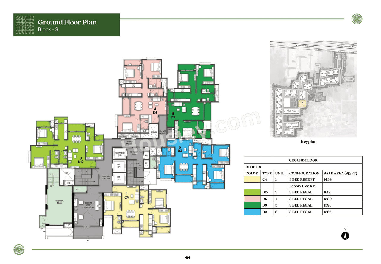 Prestige Pallavaram Gardens Floor plan 11